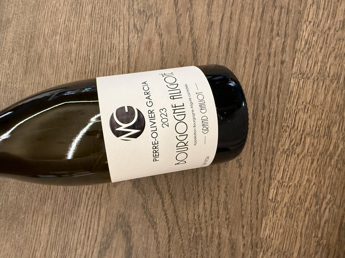 PIERRE OLIVIER GARCIA BOURGOGNE ALIGOTE GRAND CHALIOT 2023  vol.12.5